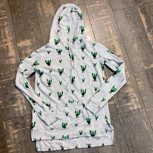 Soft lightweight mighty fine cactus hoodie size small